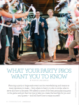 What Your Party Pros Want You To Know, ran in the 2016 Entertaining Guide
